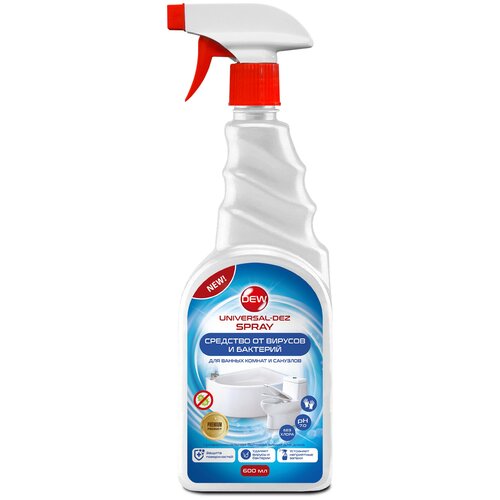 Средство от вирусов и бактерий для ванных комнат и санузлов DEW Universal-Dez spray 600 мл