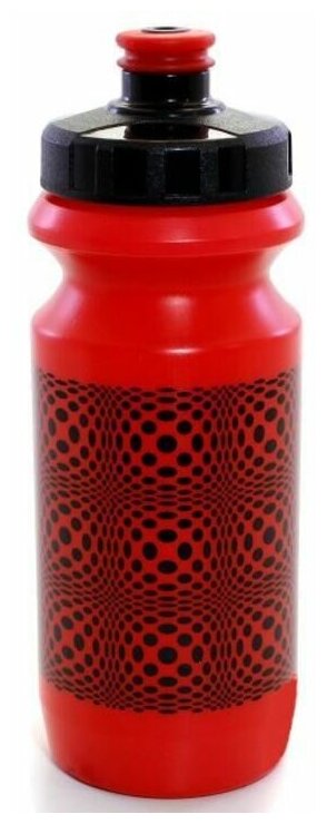 Фляга 0,6 Green Cycle DOT с большим соском, red nipple/ Black cap/ red bottle