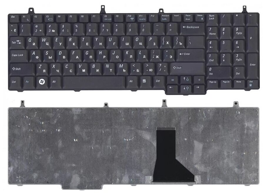 Клавиатура keyboard 0J720D для ноутбука Dell Vostro 1710 1720 черная