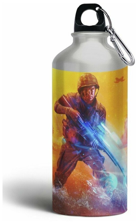 Бутылка спортивная/туристическая фляга игры Battlefield V (ps3, ps4, ps5, Xbox, PC, Switch) - 6443