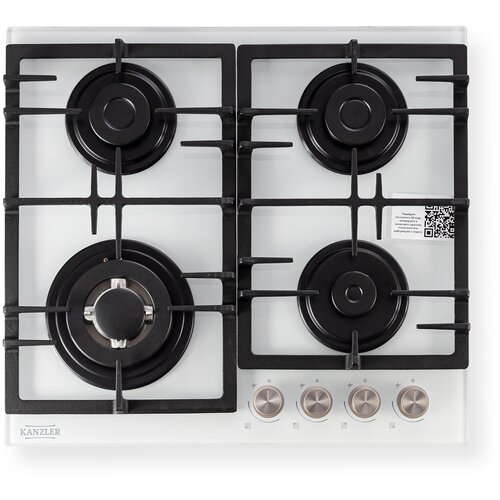 Варочная панель газовая Kanzler KG 516 W 60 см белая 1649000₽