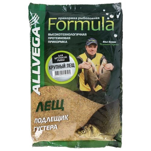 Прикормка Allvega Formula Big Bream, крупный лещ, 900 г прикормка allvega formula big bream крупный лещ 900 г allvega 6883806