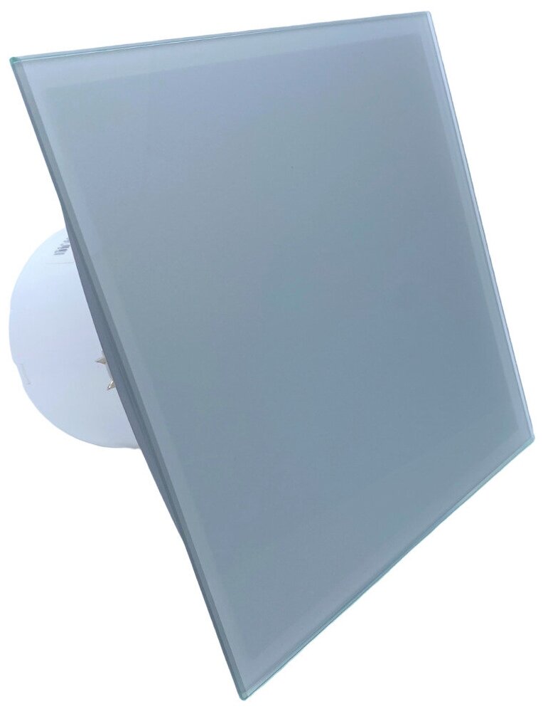 Вентилятор с таймером, со стеклянной серебристой панелью, с обратным клапаном, D100мм, установка без сверления A100МX-T, Сербия - фотография № 6