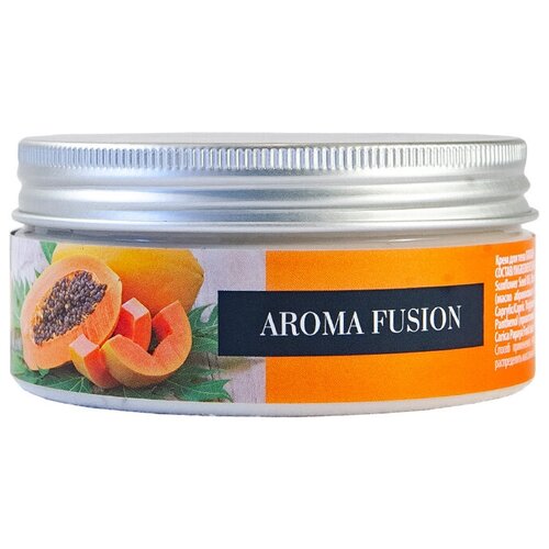 AROMA FUSION Крем для тела Папайа массажный 150 мл Арома Фьюжн соль морская ароматизированная манго 150 гр арома фьюжн aroma fusion
