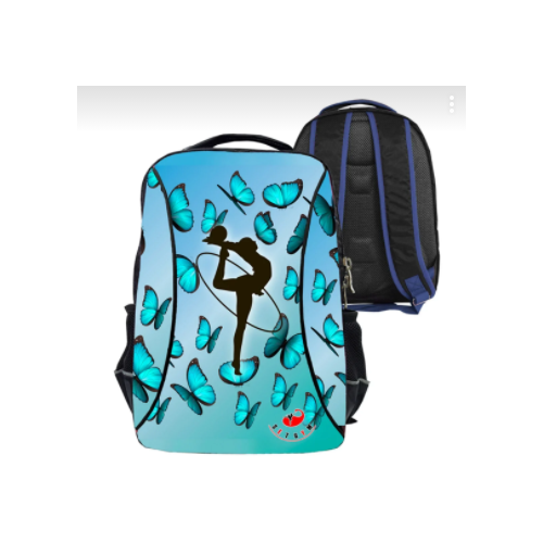 Рюкзак для художественной гимнастики 7216-M BLUE FLOWER