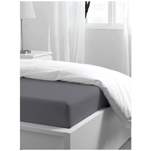 Простыня на резинке Double Dreams 160х200х25 перкаль, 100% хлопок