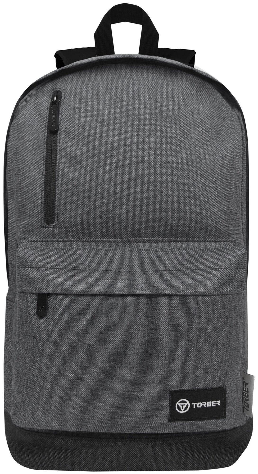 Городской рюкзак TORBER GRAFFI, мужской, женский, серый, полиэстер меланж, 46 х 29 x 18 см, 24,5 л (T8083-GRE)