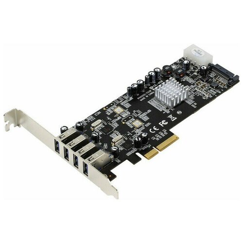 Плата расширения портов ST-Lab U-1000 pci e 4x to 6 10 port sata3 0 expansion card pci express 4x slot