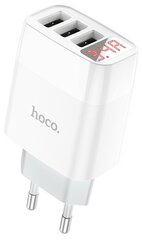 СЗУ, 3 USB 3.4A (C93A), HOCO, белый