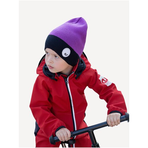 фото Шапка бини artel, размер 54, фиолетовый