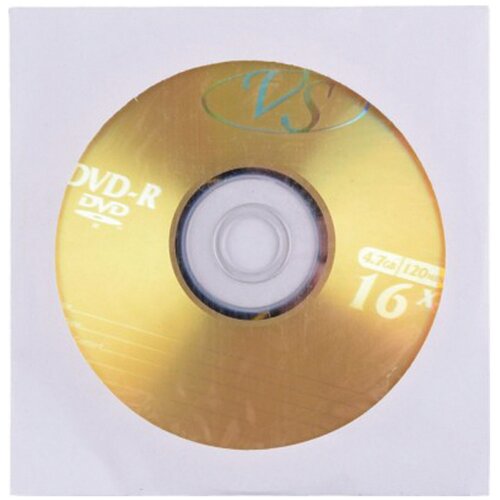 Комплектация 5 шт. Диск DVD-R VS, 4,7 Gb, 16x, бумажный конверт