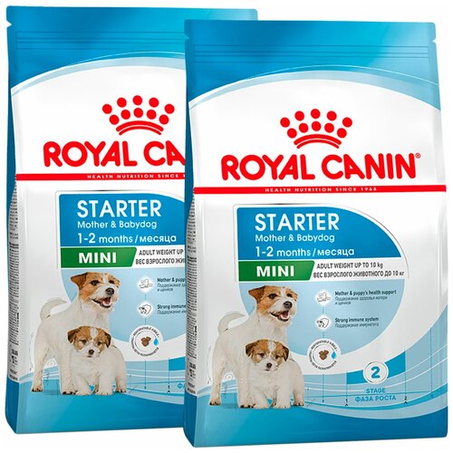 ROYAL CANIN MINI STARTER для щенков маленьких пород до 2 месяцев, беременных и кормящих сук (3 + 3 кг)