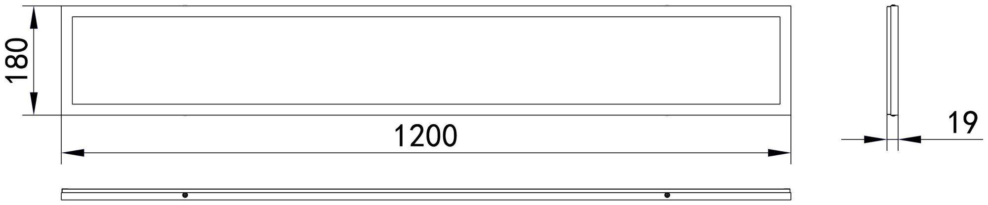 ЭРА SPO-7-40-6K-M (4) ЭРА Светодиодный светильник 1200x180x19 40Вт 2880Лм 6500К матовый (4/208) - фотография № 4