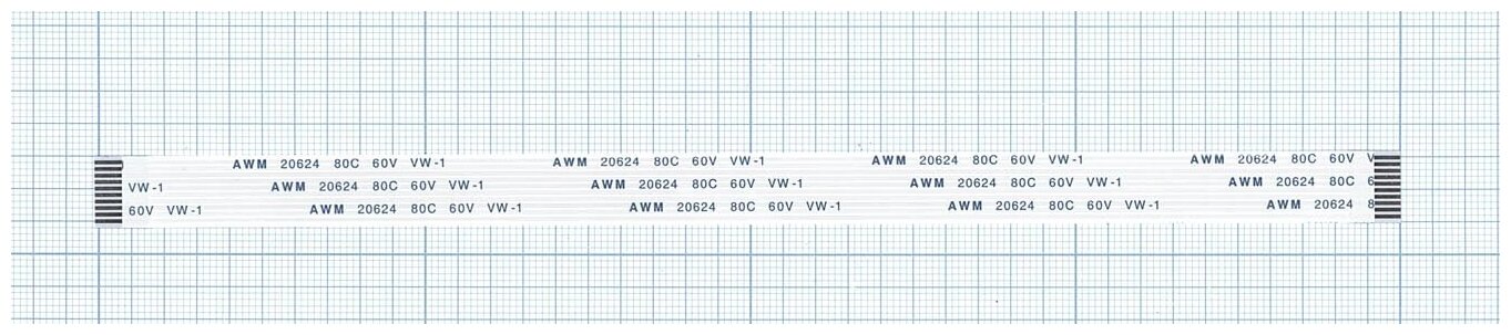 Шлейф универсальный 10pin, шаг 1мм, длина 20см