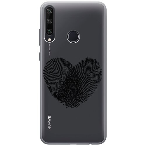 Силиконовый чехол с принтом Lovely Fingerprints для Huawei Y6P / Хуавей У6Р силиконовый чехол с принтом musical unicorn для huawei y6p хуавей у6р