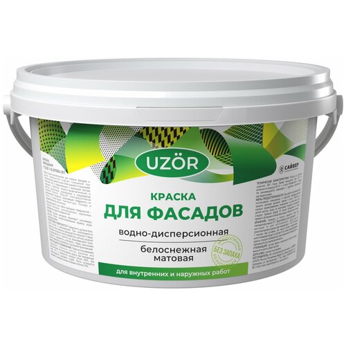 Краска для фасадов UZOR 13кг.