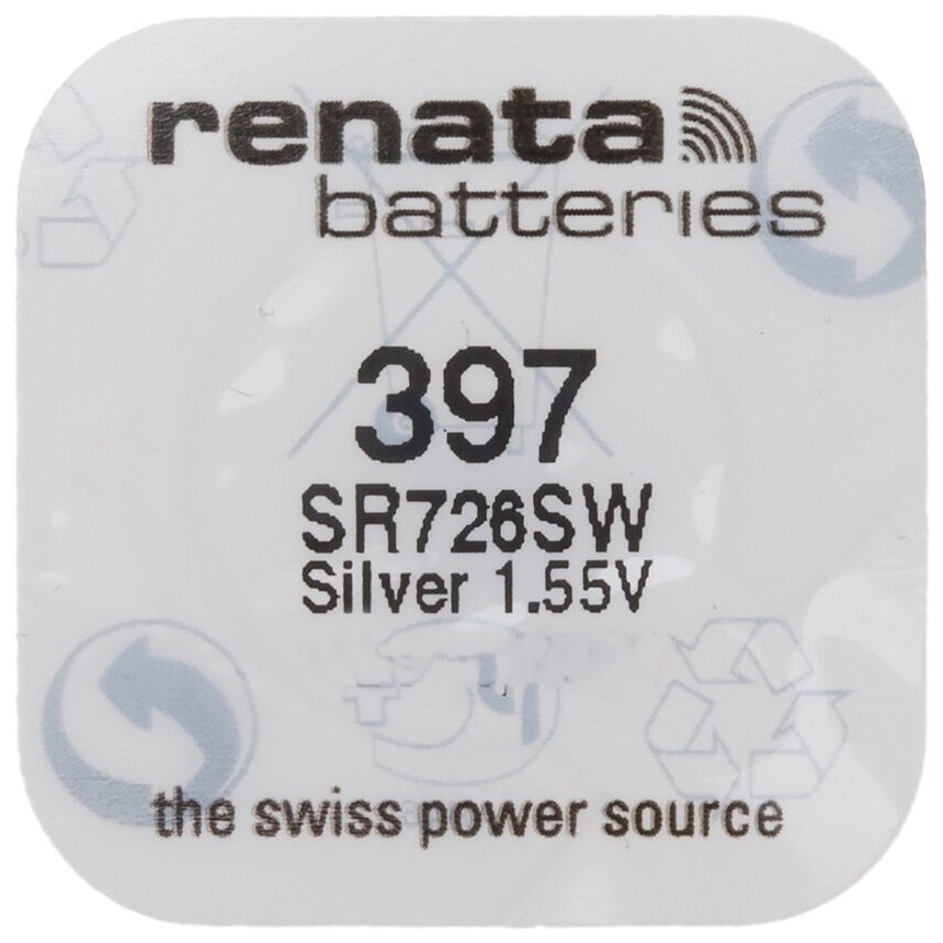 Батарейка R397 (396) - Renata SR726SW (1 штука)