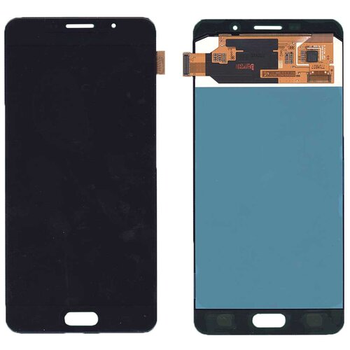 Дисплей для телефона Samsung A710F (A7 2016) в сборе с тачскрином Черный - (AMOLED, с регулировкой подсветки)