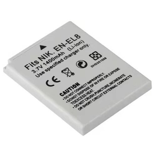 Аккумулятор для фотоаппарата Nikon EN-EL8 3,7V 1400mAh код mb088662 en el8 enel8 camera battery for nikon coolpix p1 p2 l1 l2 s1 s2 s3 s4 s5 s6 s7 s7c s8 s9 s51 s50 s52 en el8 1400mah batteries