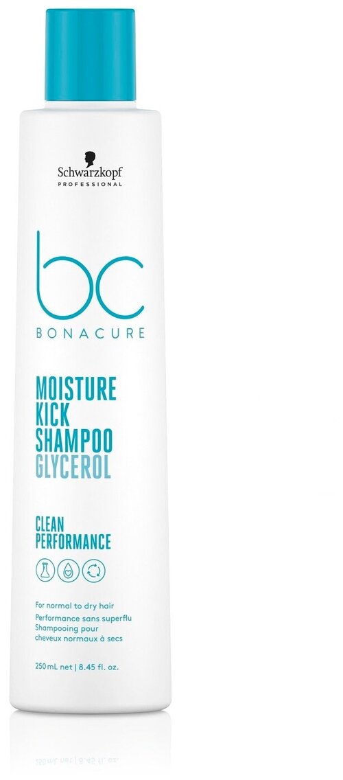 Шампунь Schwarzkopf Professional Bonacure Moisture Kick Hyaluronic Moisture Kick. Micellar Shampoo, Мицеллярный шампунь для волос, 250 мл