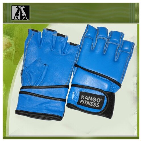 фото Перчатки для рукопашного боя kango fitness 8100-a, синие, размер s