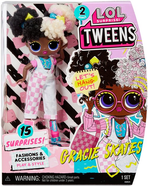 L. O. L. Surprise! Кукла LOL ЛОЛ Сюрприз Подростки - Грейси Скейтс 2 серия (LOL Tweens Series 2 Gracie Skates Fashion Doll) 579595EUC