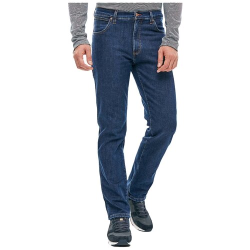 Джинсы Wrangler, размер W30/L34, синий джинсы wrangler размер w30 l34 синий