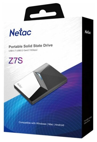 Внешний накопитель NETAC SSD Z7S 480GB USB 3.2 Gen 2 Type-C NT01Z7S-480G-32BK - фотография № 16