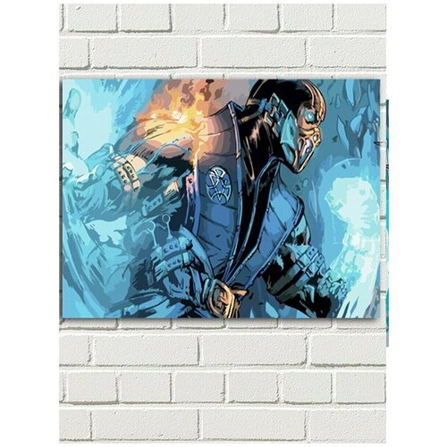 Картина по номерам игра Mortal Kombat (Саб-Зиро, Скорпион, Рептилия, Ниндзя) - 7813 Г 30x40 картина по номерам игра mortal kombat 7813 г 60x40