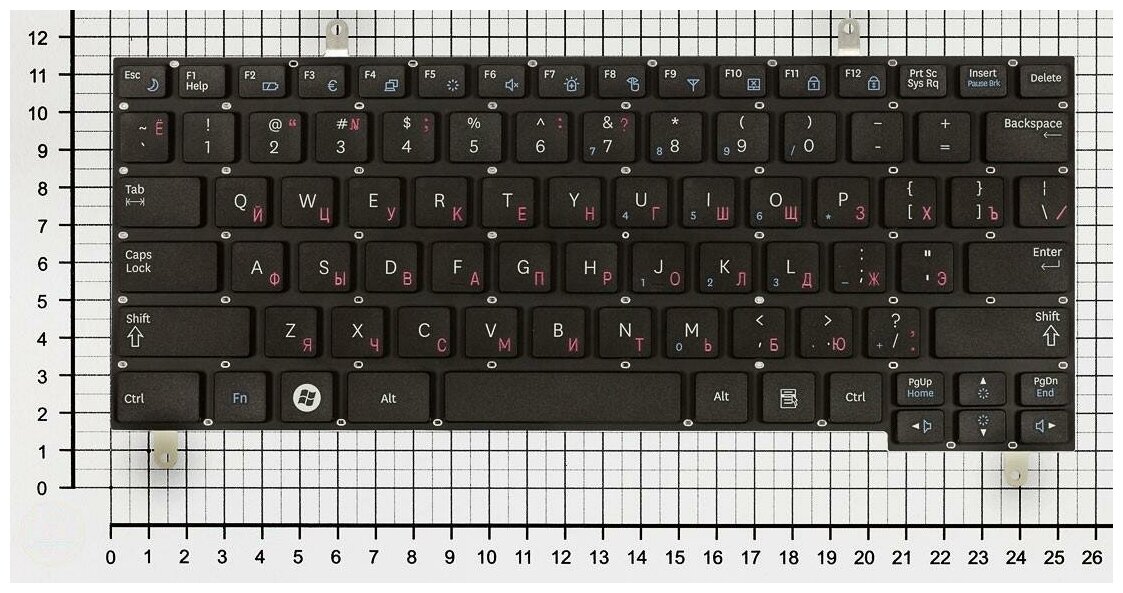 Клавиатура для ноутбука Samsumg N220-JB01RU черная