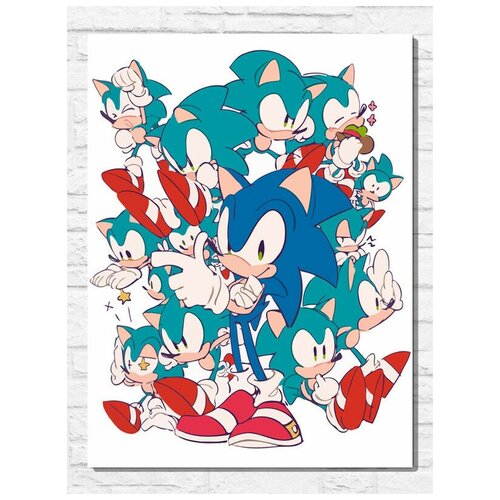 Картина по номерам на холсте игра Sonic Unleashed (PS, Xbox, PC, Switch) - 9723 В 30x40 картина по номерам на холсте игра sonic forces 9665 в 30x40