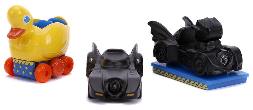 Набор машинок Jada Toys Hollywood Rides Batman Return 3 1.65" 31656 1989 Batmobile 31657 The Penguin Duck 31658 Penguin Bat O' Ride 31616