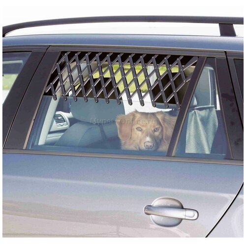 Решётка Trixie вентиляционная на окно машины для собак (30 - 110 см, Черный)