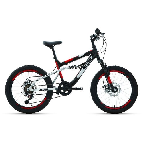 Детский велосипед Altair MTB FS 20 Disc год 2021 цвет Черный-Красный 19550₽