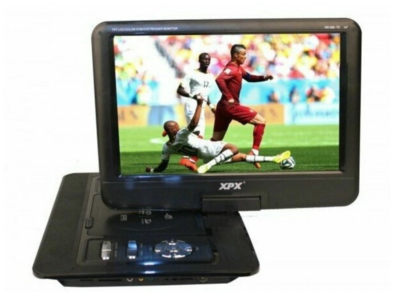 Портативный телевизор Xpx EA-1369L с DVD и DVB-T2 14" (1366X768)