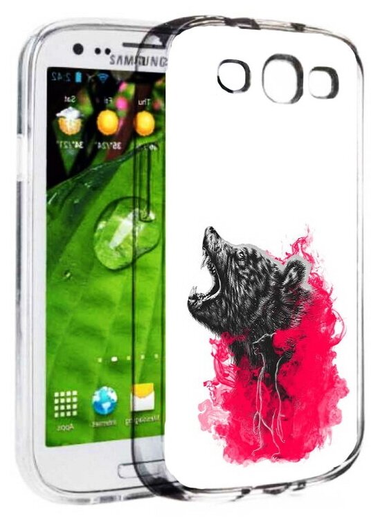Чехол задняя-панель-накладка-бампер MyPads медведь в дымке для Samsung Galaxy S3 GT-I9300/Duos GT-I9300I противоударный