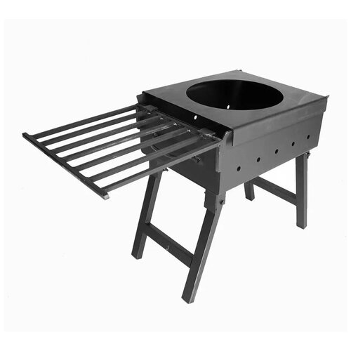 Комплект с мангалом №1 Мангал складной 400-3 мм., полка-решетка, подказанник