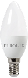 Лампа светодиодная Eurolux LL-E-C37-7W-230-4K-E14, свеча, 7Вт, нейтр., Е14