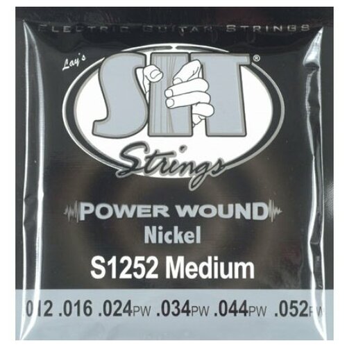 SIT S1252 POWER WOUND Medium струны для электрогитары (12-16-24w-34-44-52) среднего натяжения