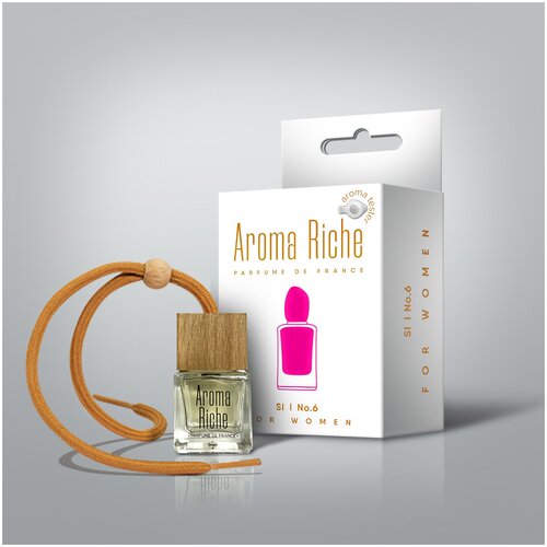 Ароматизатор в машину AROMA RICHE Si №6 (Флакон с дер. крышкой), шт