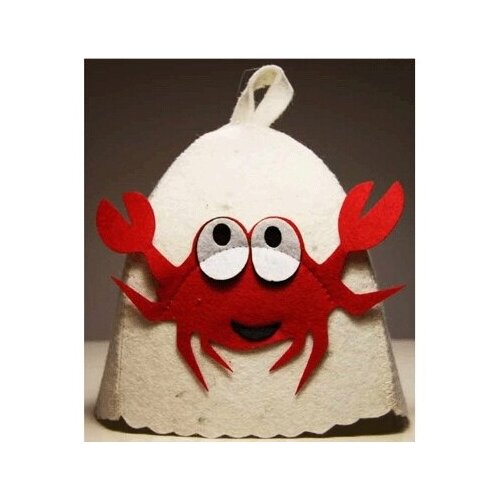 Шапка для бани с детской аппликацией 