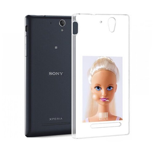 Чехол задняя-панель-накладка-бампер MyPads барби для Sony Xperia C3/C3 Dual Sim противоударный