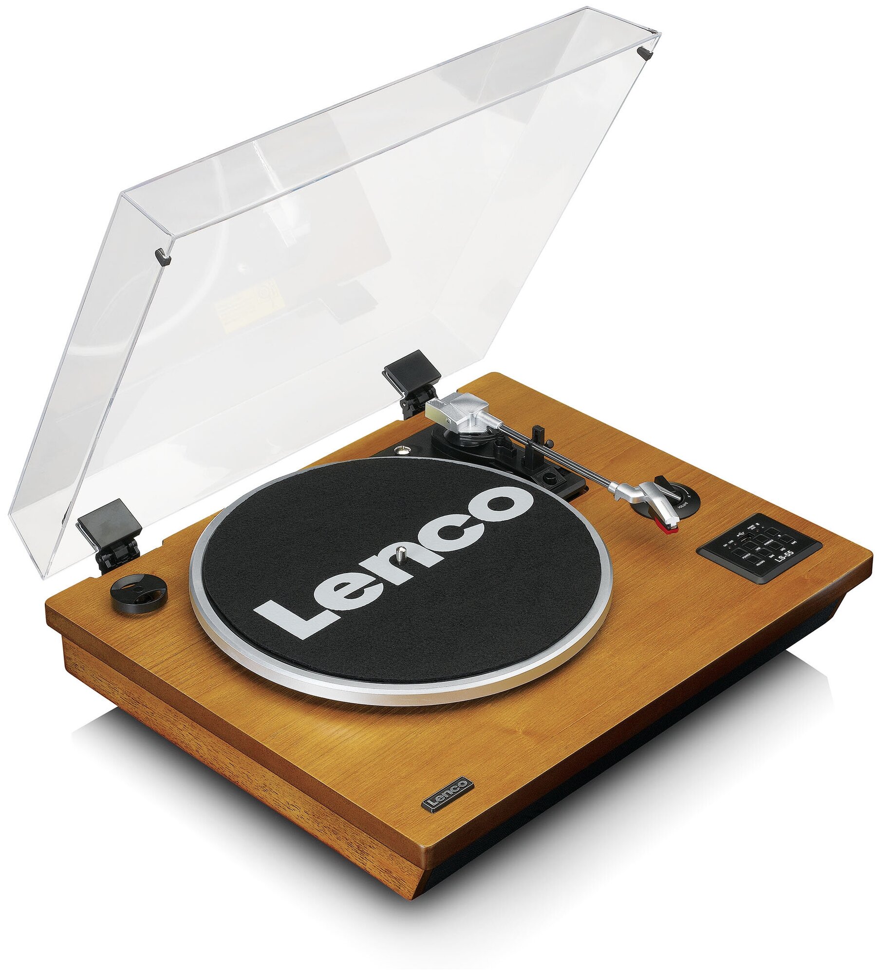 Виниловый проигрыватель Lenco LS-55 WALNUT