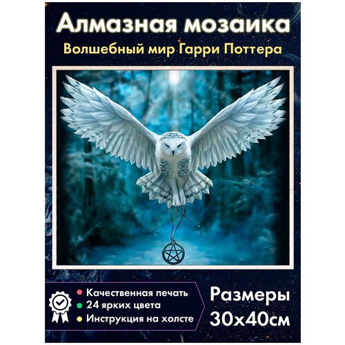 Алмазная мозаика Fantasy Earth Сова Букля / Дары смерти / Гарри Поттер