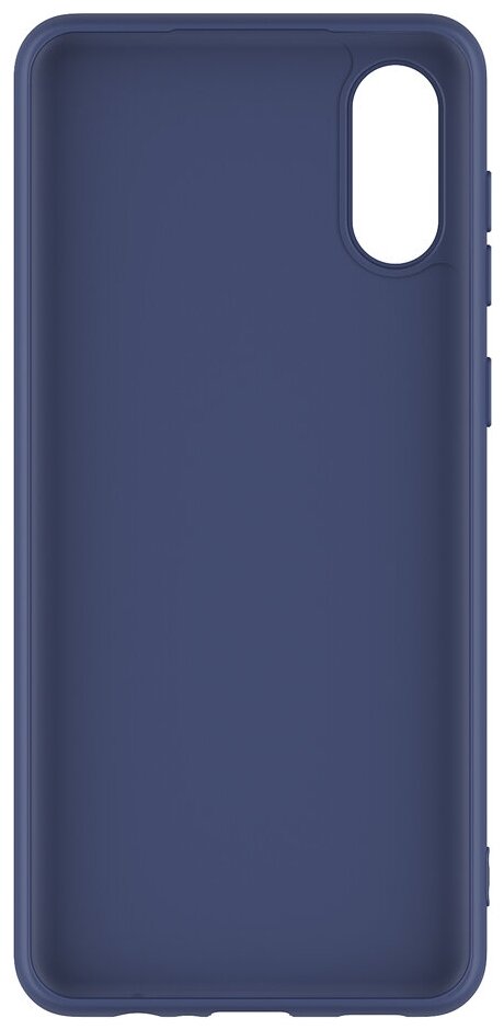 Чехол накладка Deppa Gel Color для Samsung Galaxy A02 (2021), синий, PET синий - фото №3