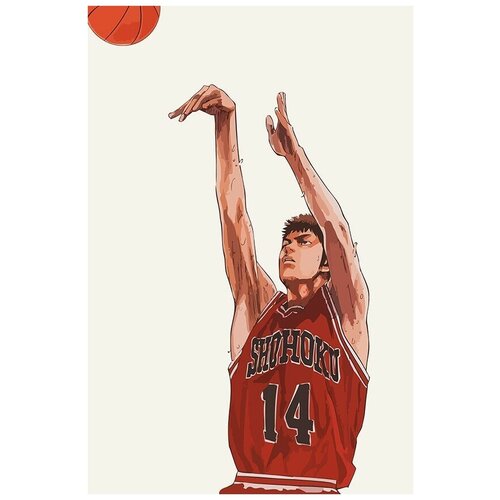 Картина по номерам на холсте Аниме Slam Dunk (Слэм-данк) - 8568 В 60x40