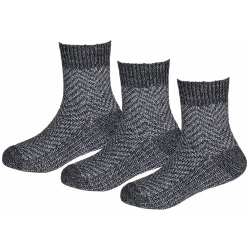 Носки RuSocks 3 пары, размер 16-18, серый