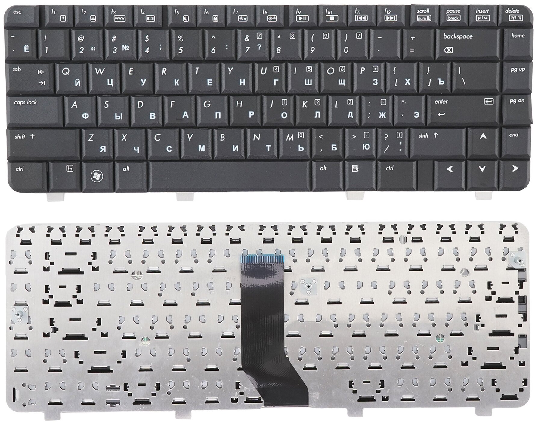 Клавиатура для ноутбука HP Pavilion dv3-2000, dv3-2100 черная