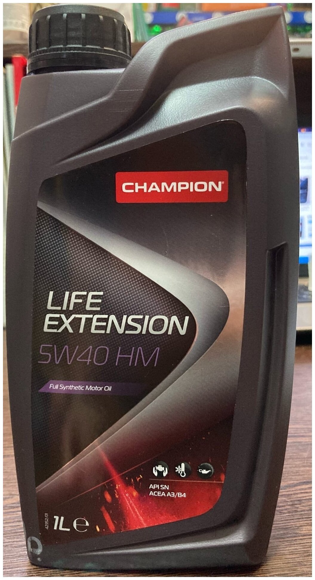 Масло мот. CHAMPION LIFE EXTENSION 5W40 HM, ACEA: A3/B4-16, API: SN/CF (1л) синт. CHAMPION OIL 8227448