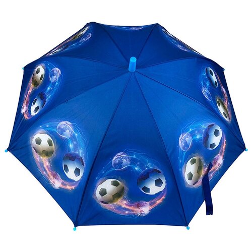 Зонт-трость Meddo, синий складной зонт tracery с проявляющимся рисунком серый